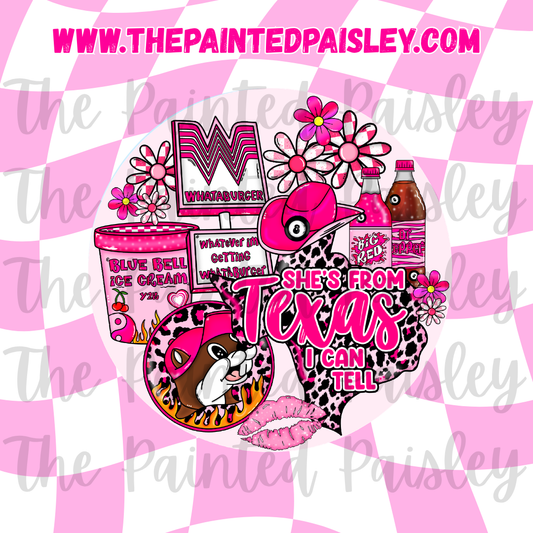 Round Cardstock - She's From Texas