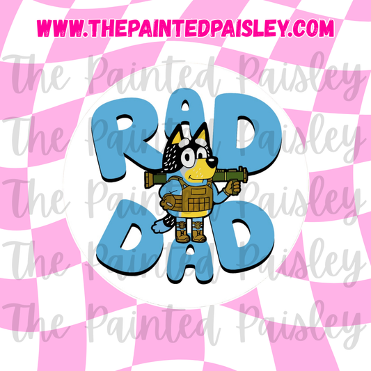 Round Cardstock - Rad dad