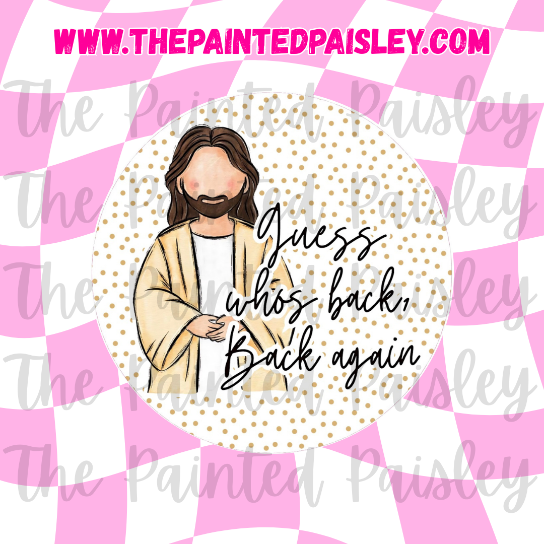 Round Cardstock - Guess who's back