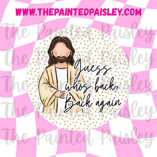 Round Cardstock - Guess who's back