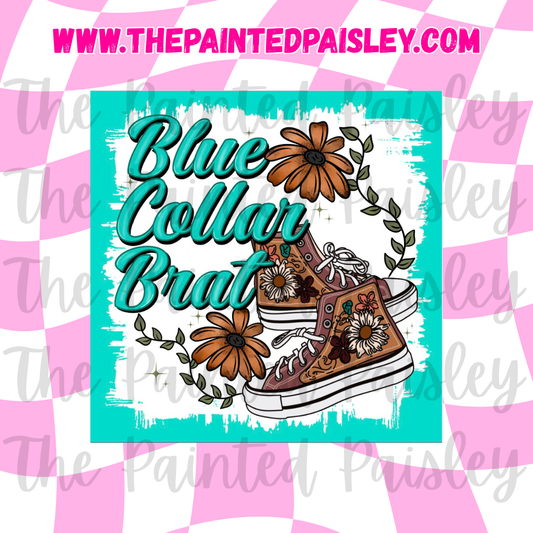 Square Cardstock - Blue Collar Brat