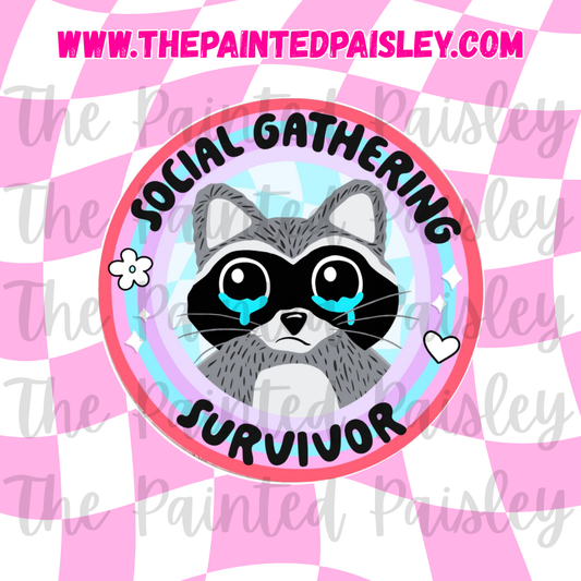 Round Cardstock - Social gathering survivor