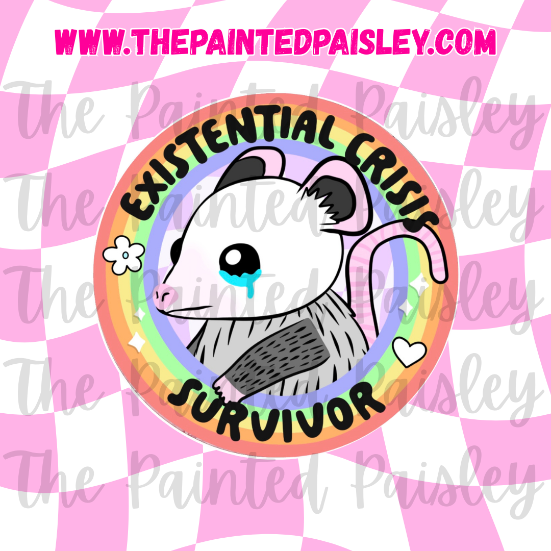 Round Cardstock - Existential crisis survivor