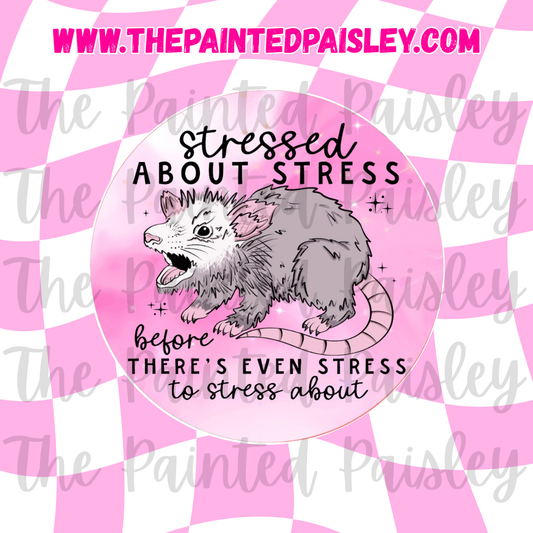 Round Cardstock - Stressed about stress