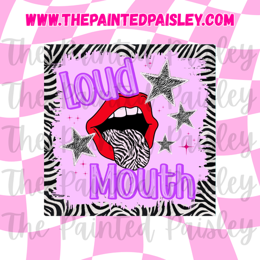 Square Cardstock - Loud Mouth