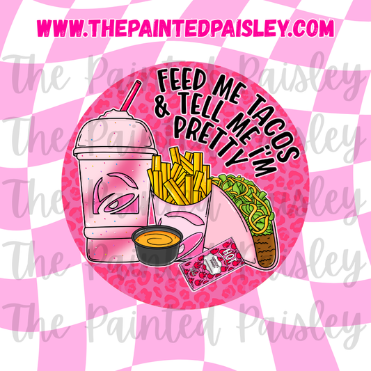 Round Cardstock - Feed Me Tacos 1