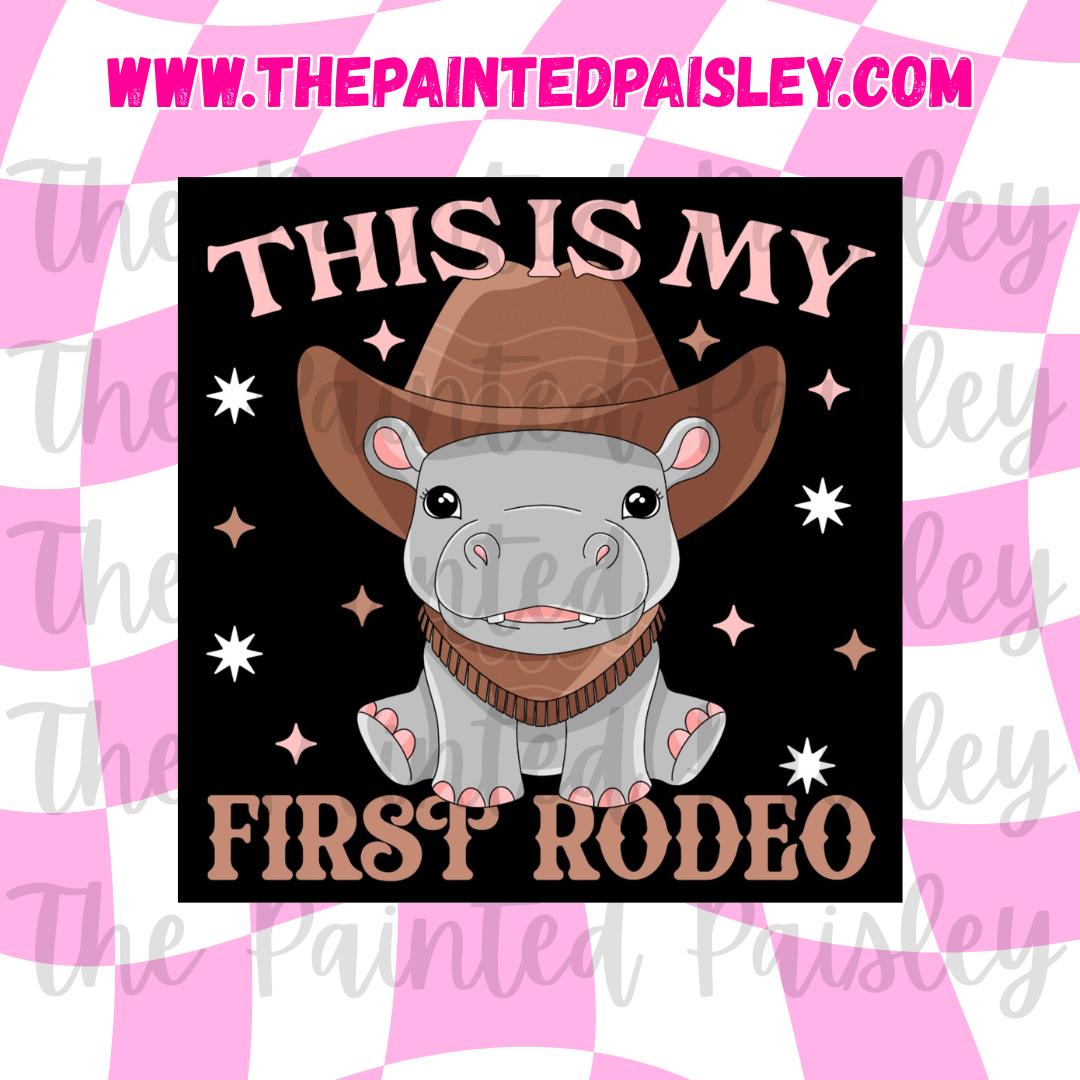 Square Cardstock - This is my first rodeo