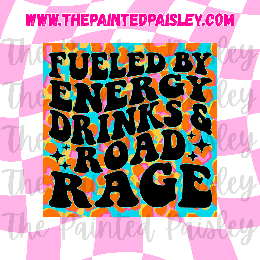 Square Cardstock - Energy drinks & road rage