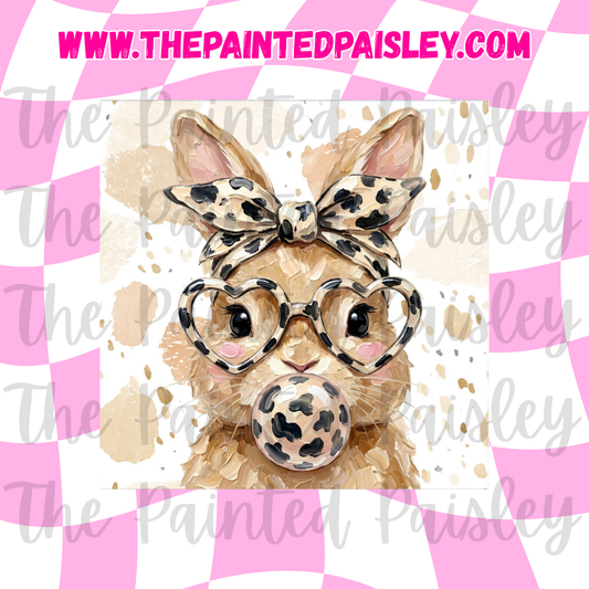 Square Cardstock - Bunny Heart glasses
