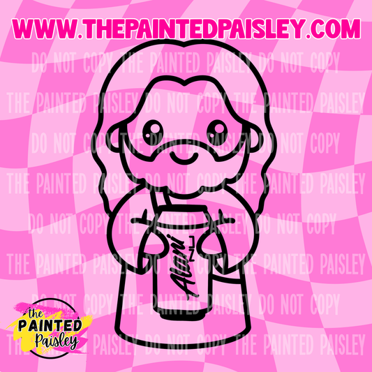 Jesus With Energy Drink - PNG