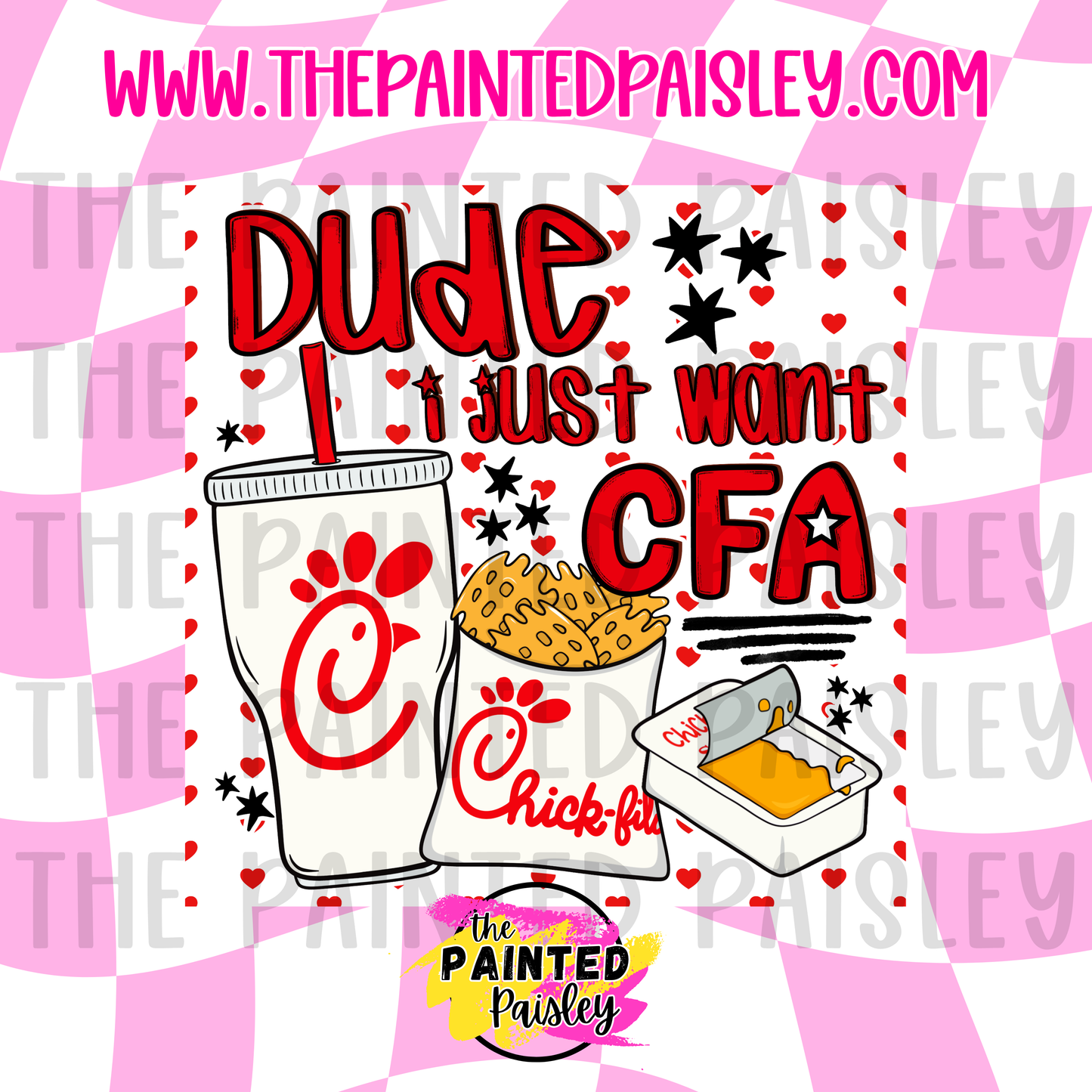 Square Cardstock - Dude I Just Want CFA