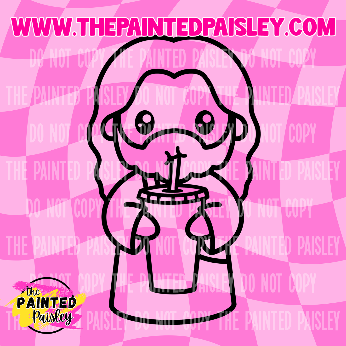 Jesus With Iced Coffee - PNG