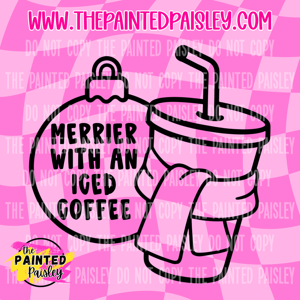 Merrier With An Iced Coffee - PNG