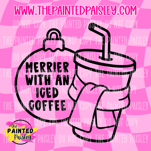 Merrier With An Iced Coffee - PNG