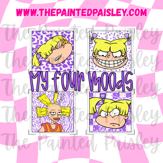 Square Cardstock - My four moods
