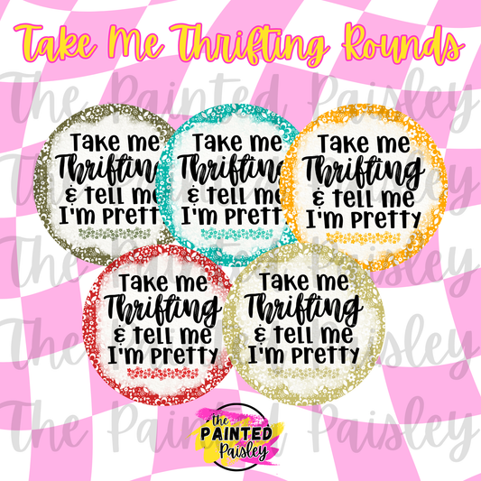 Digital Cardstock Drive - Take Me Thrifting & Tell Me I'm Pretty