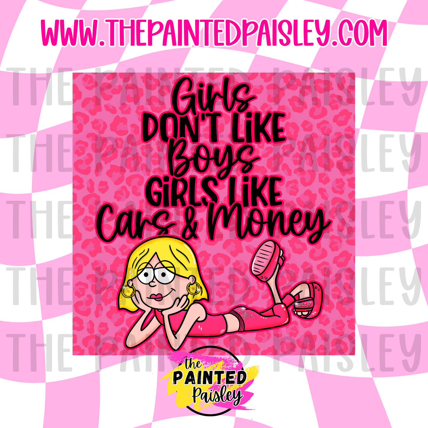 Square Cardstock - Girls Don't Like Boys