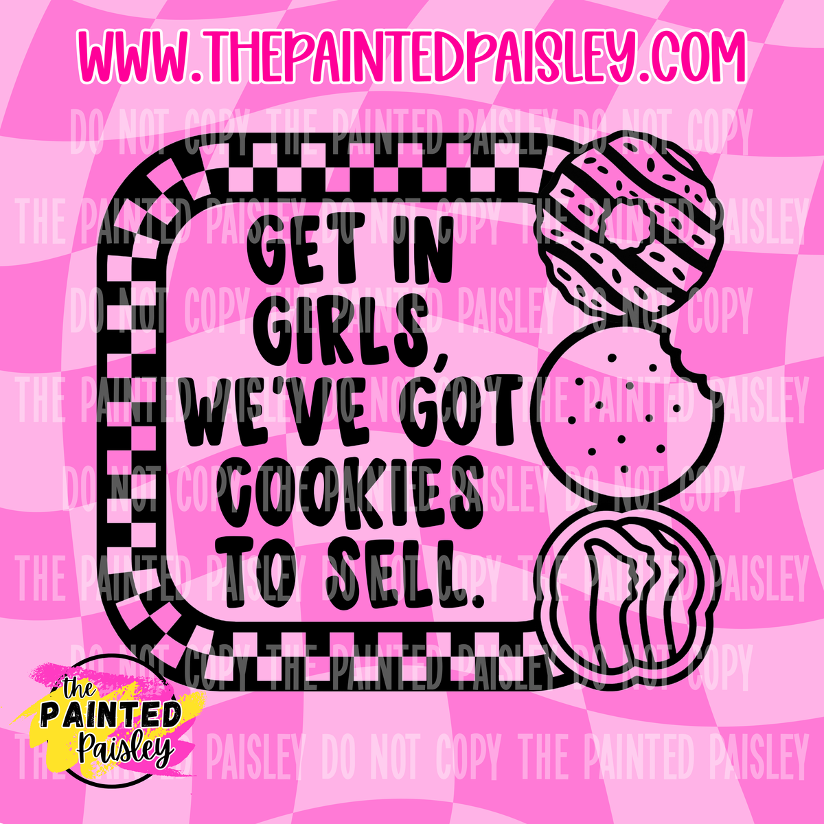 Get In Girls, We've Got Cookies To Sell - PNG