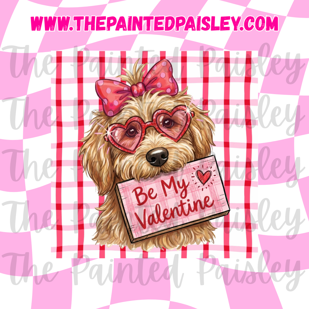 Square Cardstock - Be my Valentine