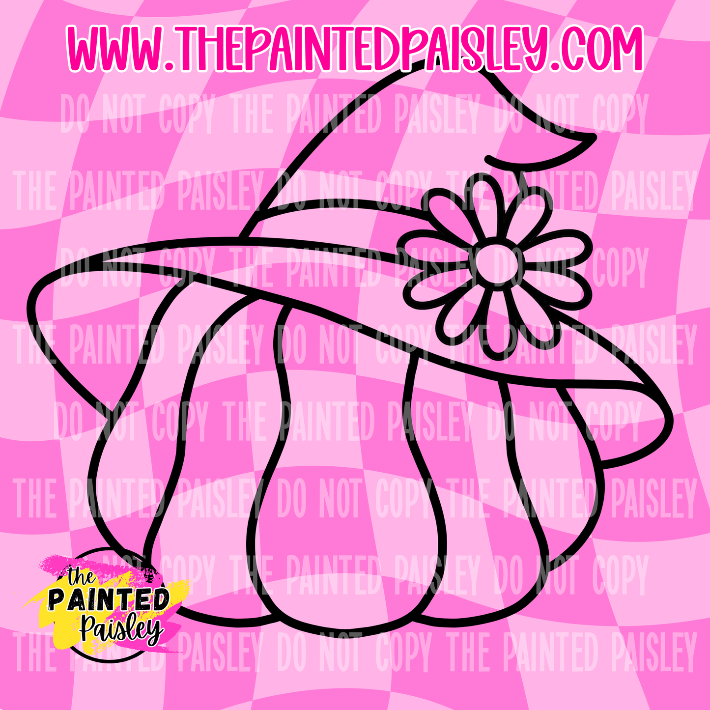 Pumpkin With Flower Hat - PNG
