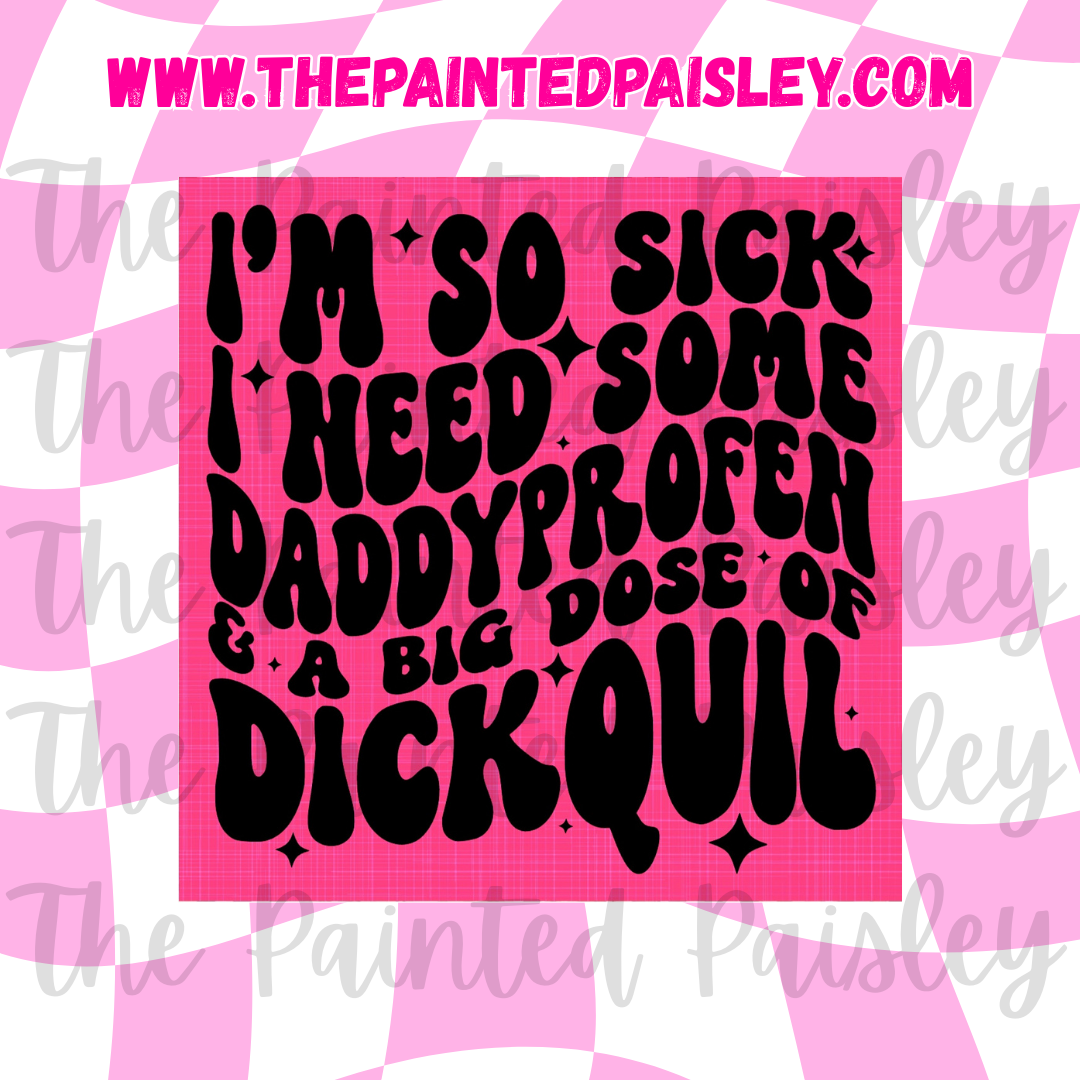 Square Cardstock - I'm so sick