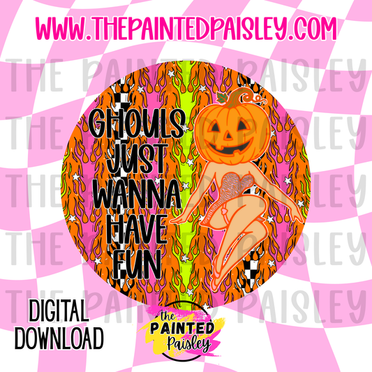 Digital Cardstock - Ghouls Just Wanna Have Fun