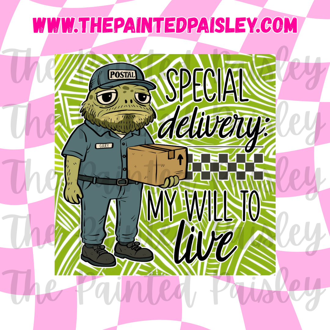 Square Cardstock - Special delivery