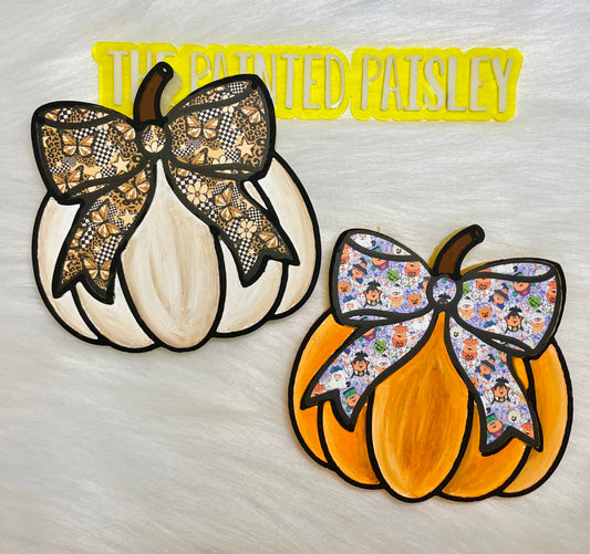 Bow Pumpkin Cardstock Grab Bag - Fair Winds Mold Co (formerly Baysic Bits)