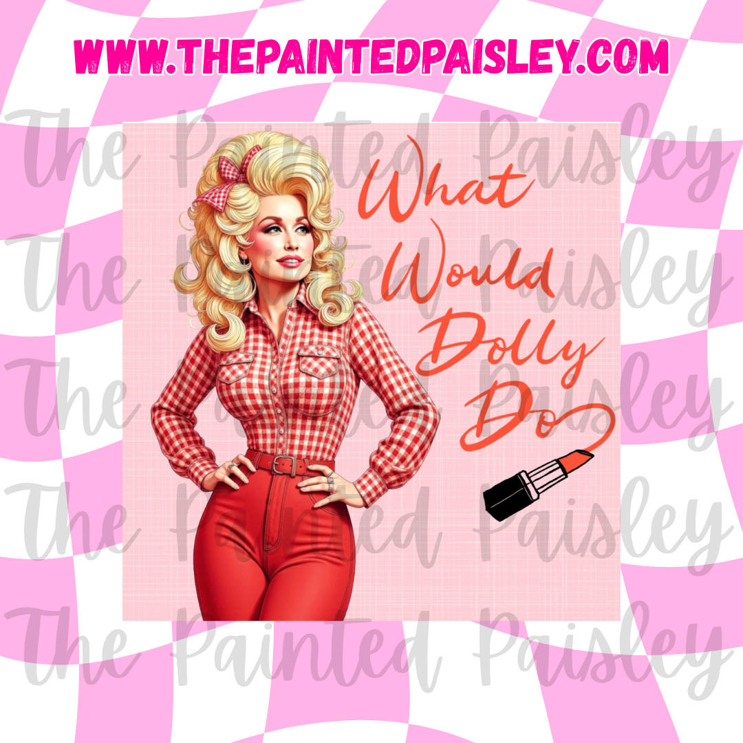 Square Cardstock - What would Dolly do