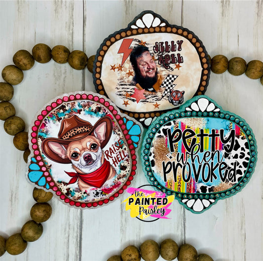 Western Oval Frame Cardstock Grab Bag - Hey Lo Freshie Co