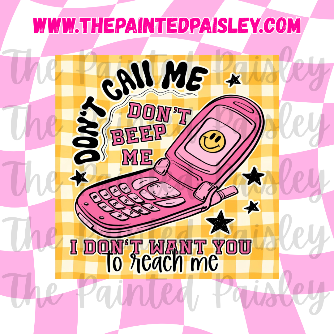 Square Cardstock - Don't call me