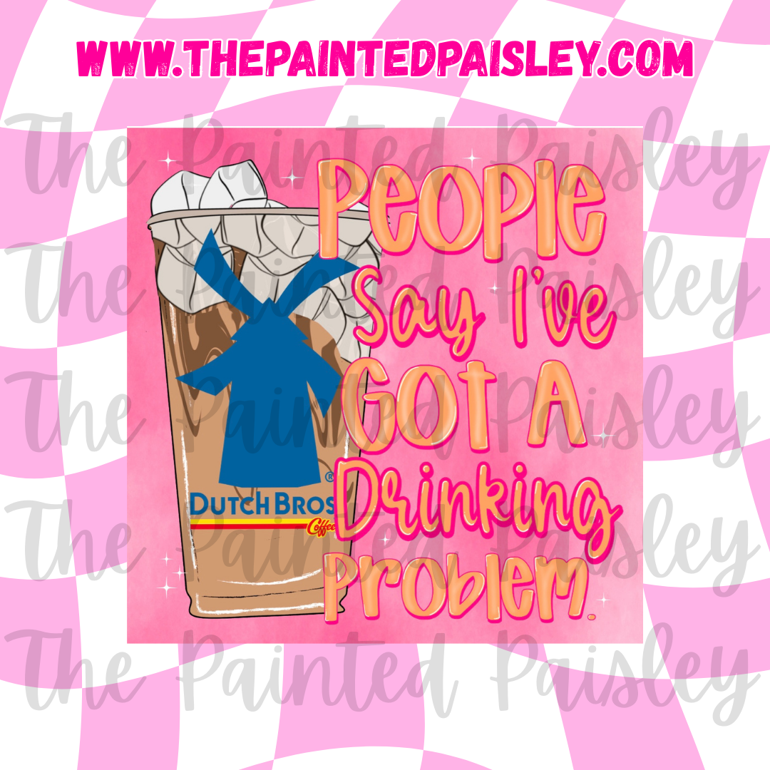 Square Cardstock - Drinking Problem