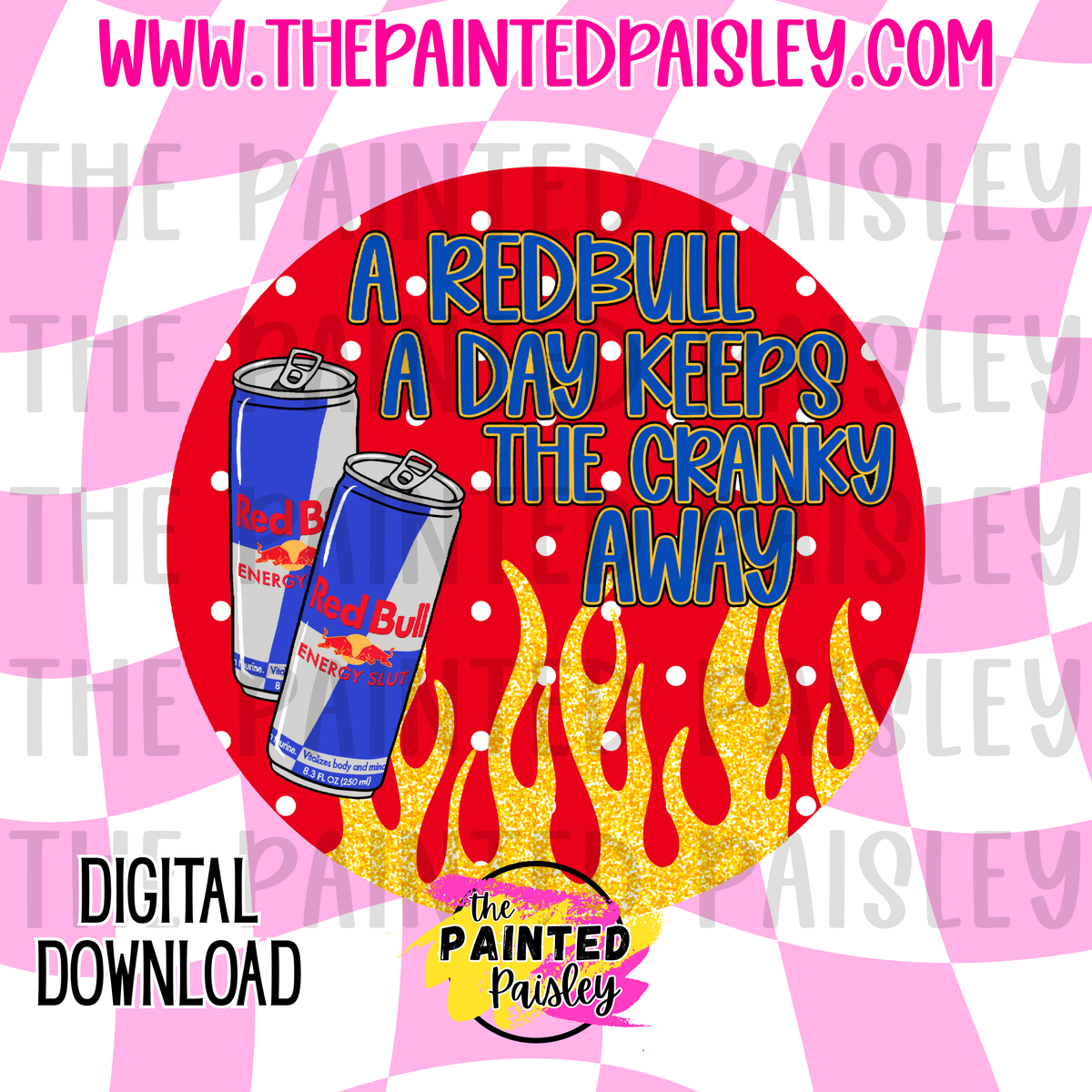 Digital Cardstock - A RB A Day Keeps The Cranky Away