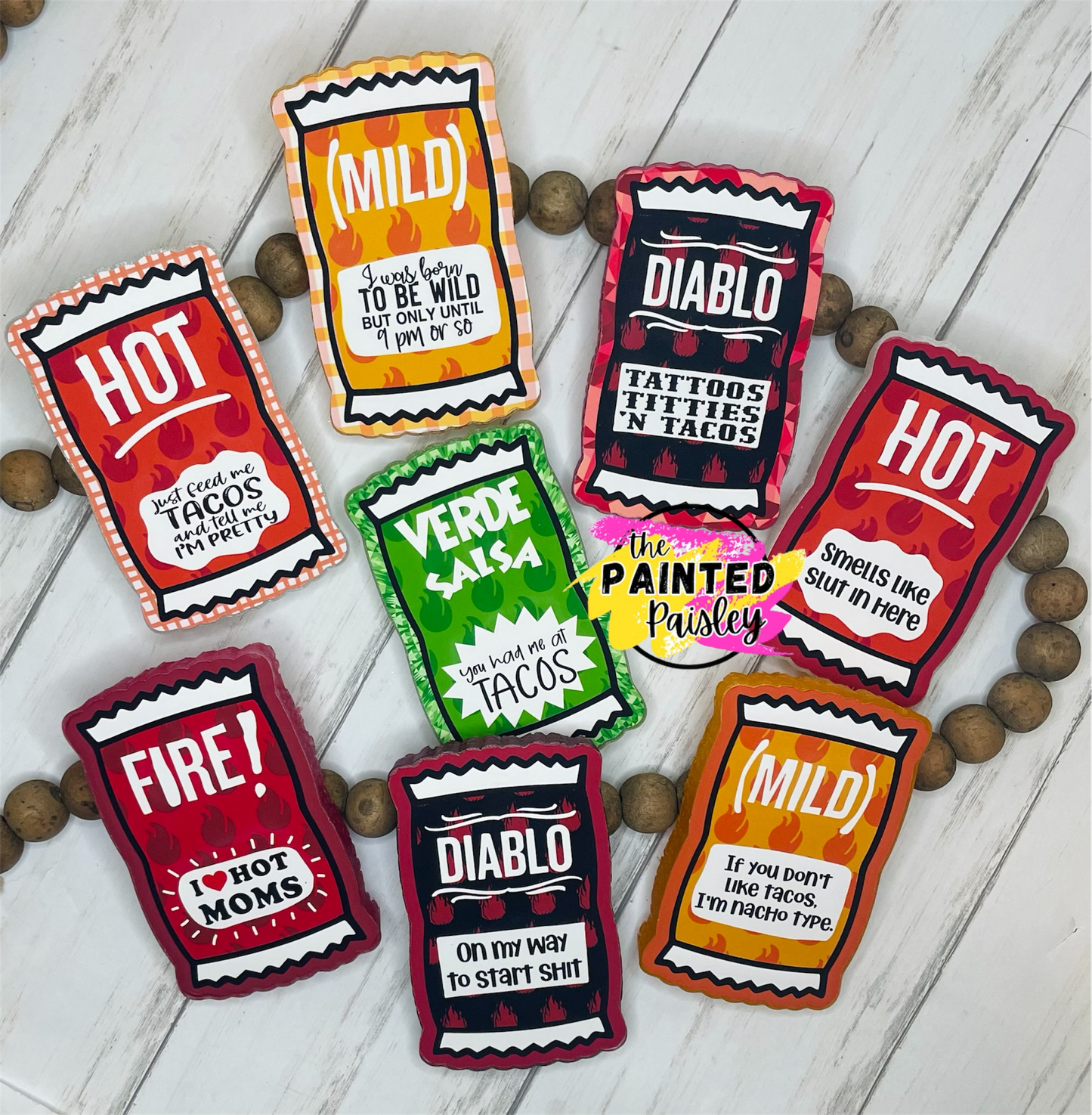 Hot Sauce Packet Cardstock Grab Bag - Hey Lo Freshie Co