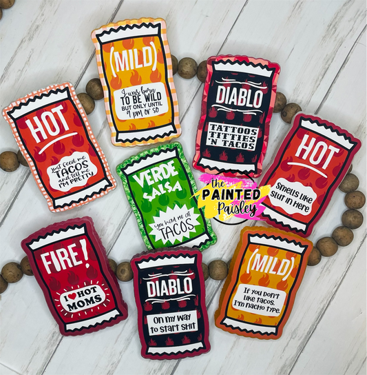 Hot Sauce Packet Cardstock Grab Bag - Hey Lo Freshie Co