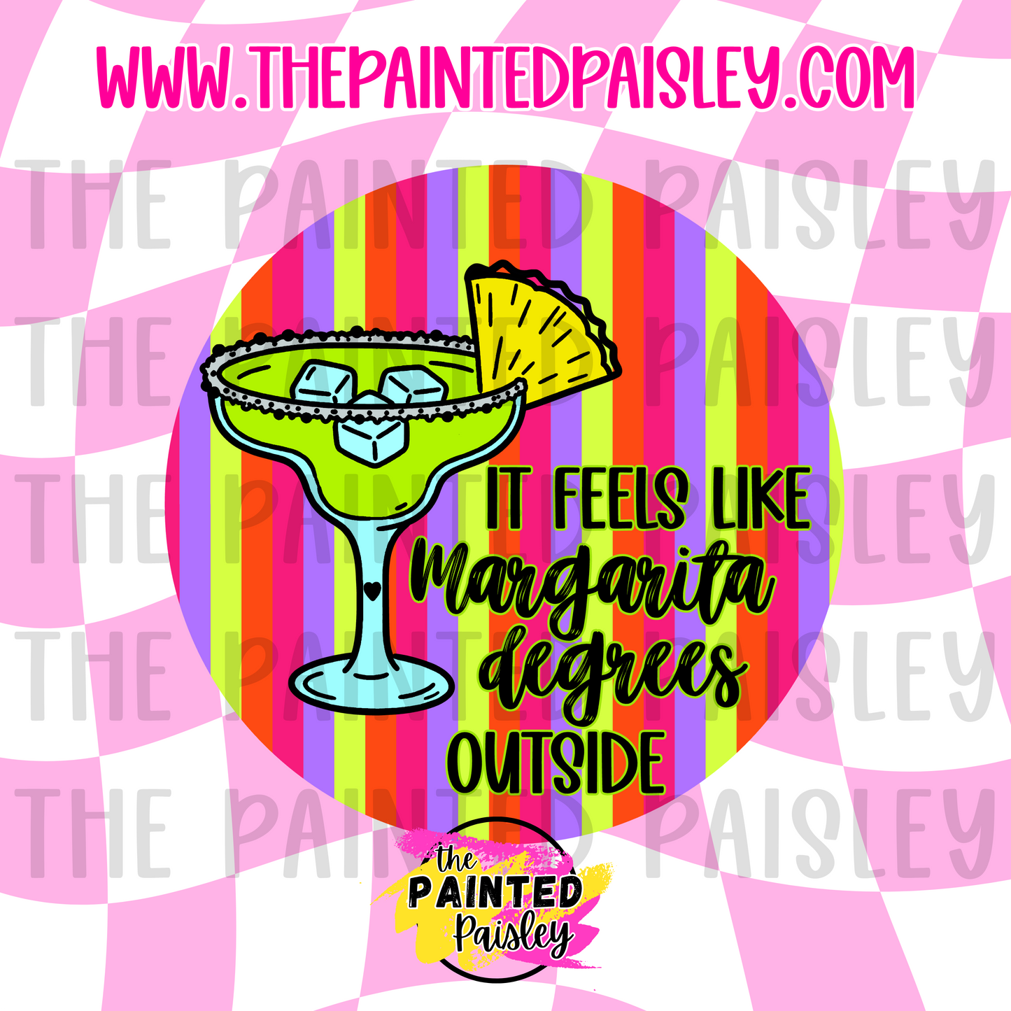Round Cardstock - It Feels Like Margarita Degrees Outside