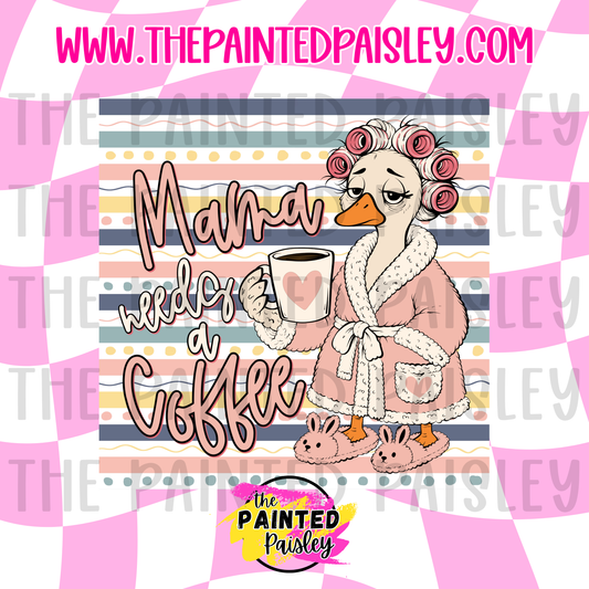 Square Cardstock - Mama Needs A Coffee