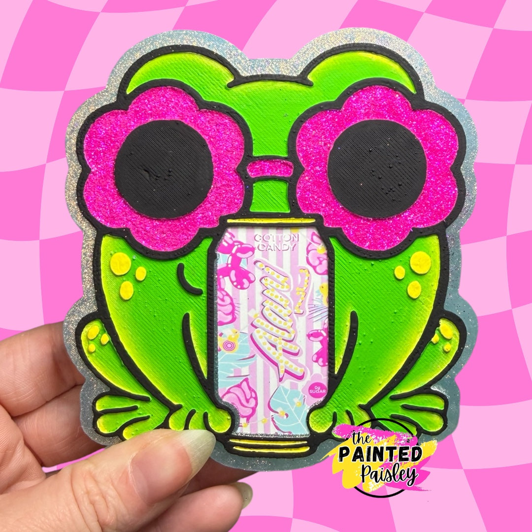 Frog With Can Cardstock Grab Bag - Hey Lo Freshie Co