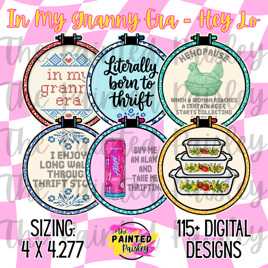 Digital Cardstock Drive - In My Granny Era / Hey Lo