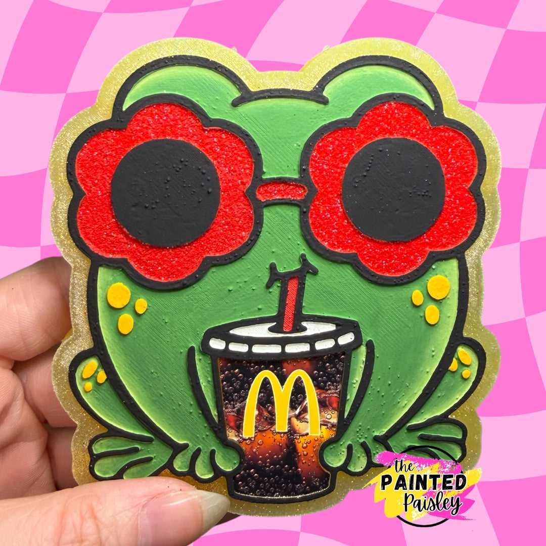 Frog With Coffee Cardstock Grab Bag - Hey Lo Freshie Co