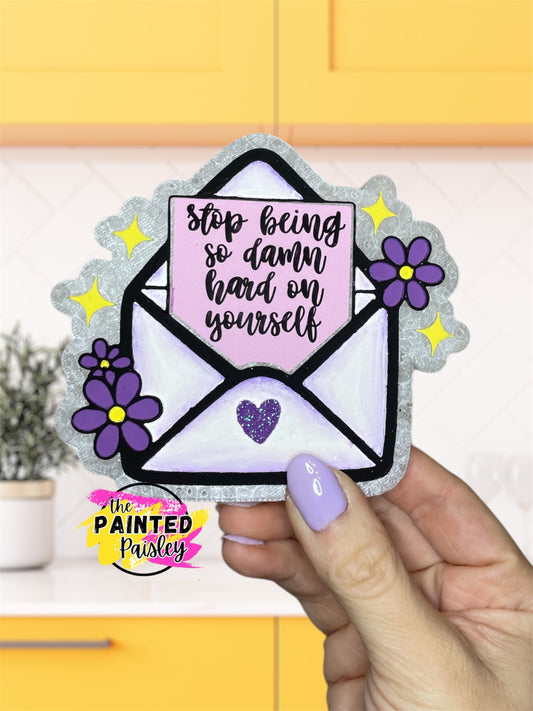 Stop Being So Hard On Yourself Cardstock Grab Bag - Hey Lo Freshie Co