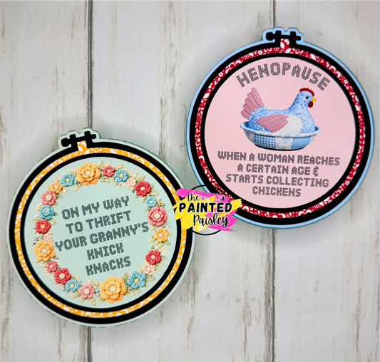 Embroidery Hoop Cardstock Grab Bag - Wilde Sage Supply Co