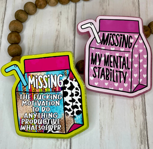 Missing Mental Stability Cardstock Grab Bag - Hey Lo Freshie Co