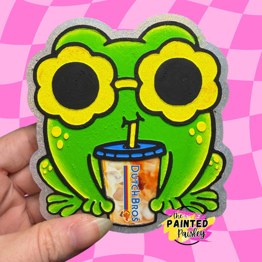 Frog With Coffee Cardstock Grab Bag - Hey Lo Freshie Co