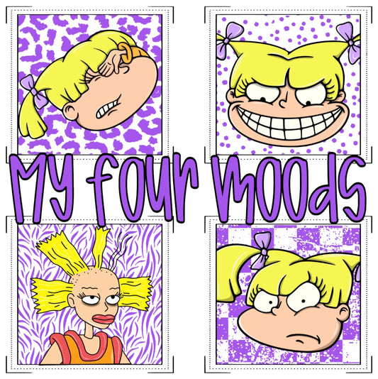 Square Cardstock - My four moods
