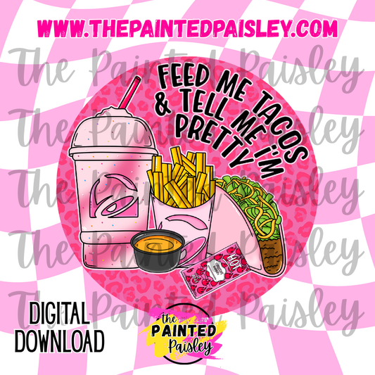 Digital Cardstock - Feed Me Tacos 2