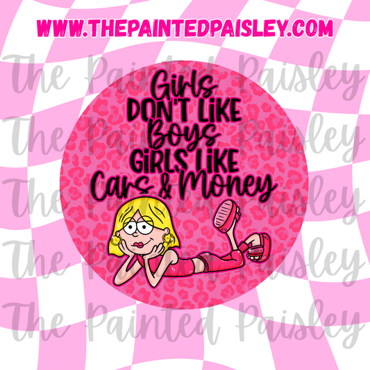 Round Cardstock - Girls Don’t Like Boys