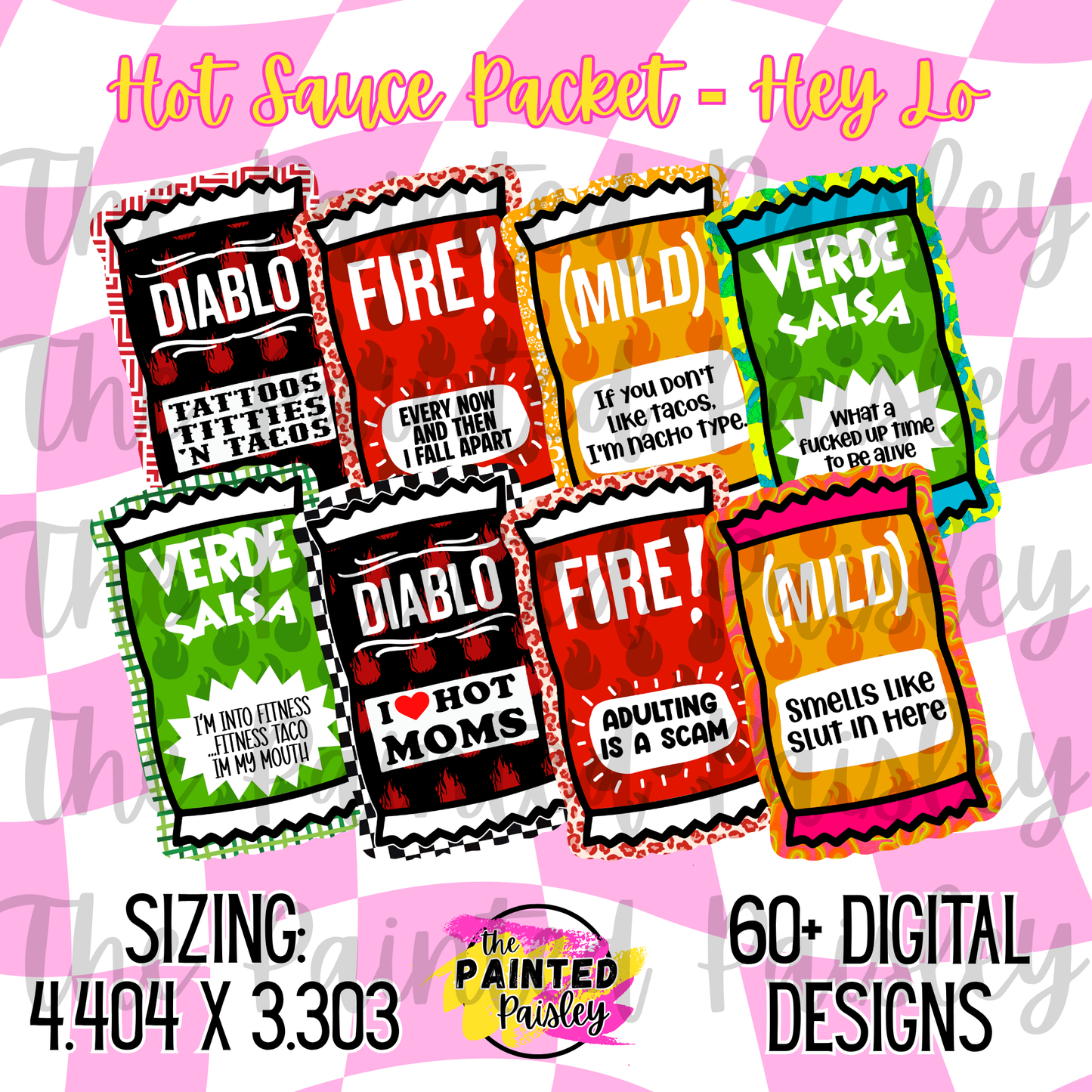 Digital Cardstock Drive - Hot Sauce Packet / Hey Lo